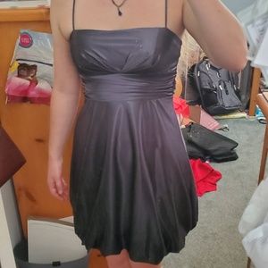 Silver cocktail dress